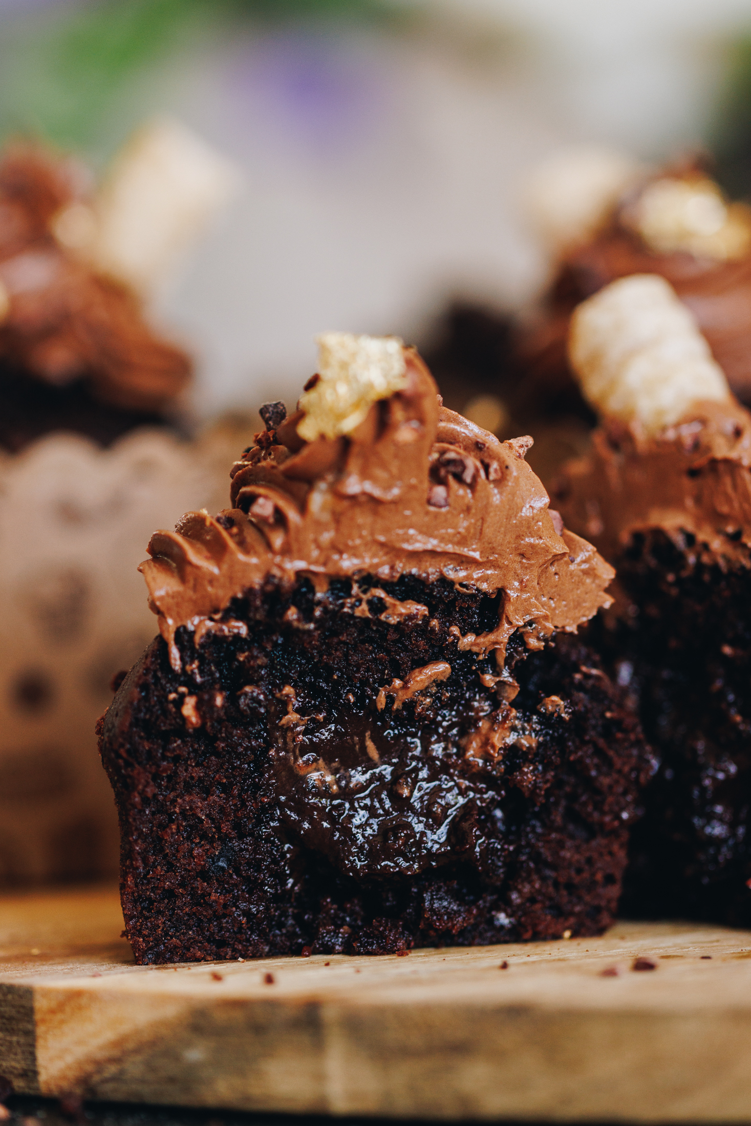 Chocolate Ganache Muffins