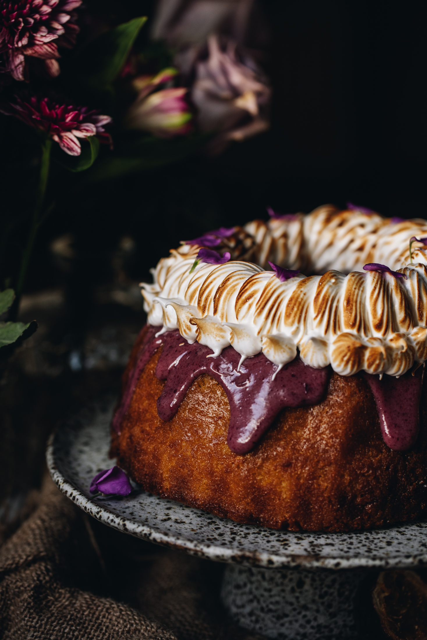 Lemon and White Chocolate Syrup Cake