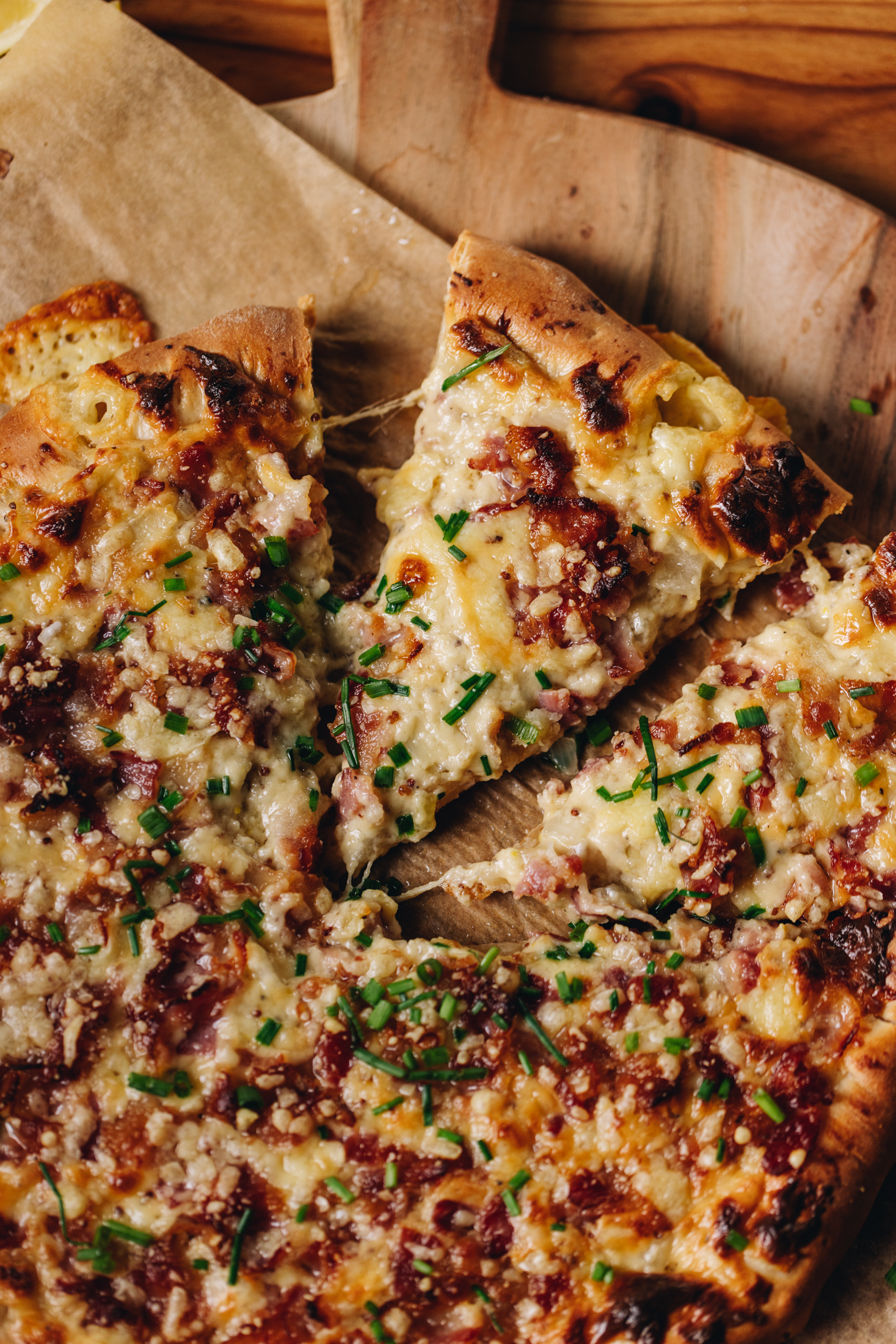 Homemade Cheese and Onion Pizza
