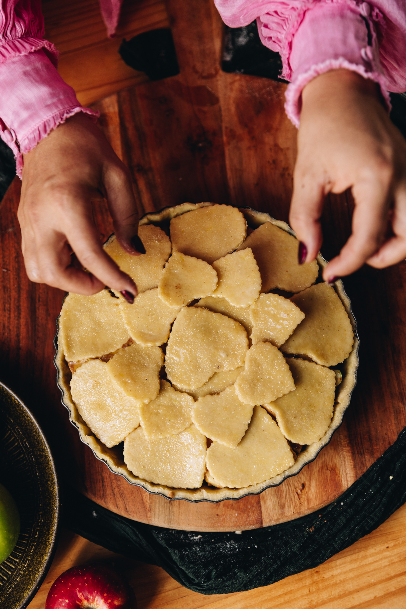 Roast Chicken and Vegetable Pie in Roast Garlic Sauce
