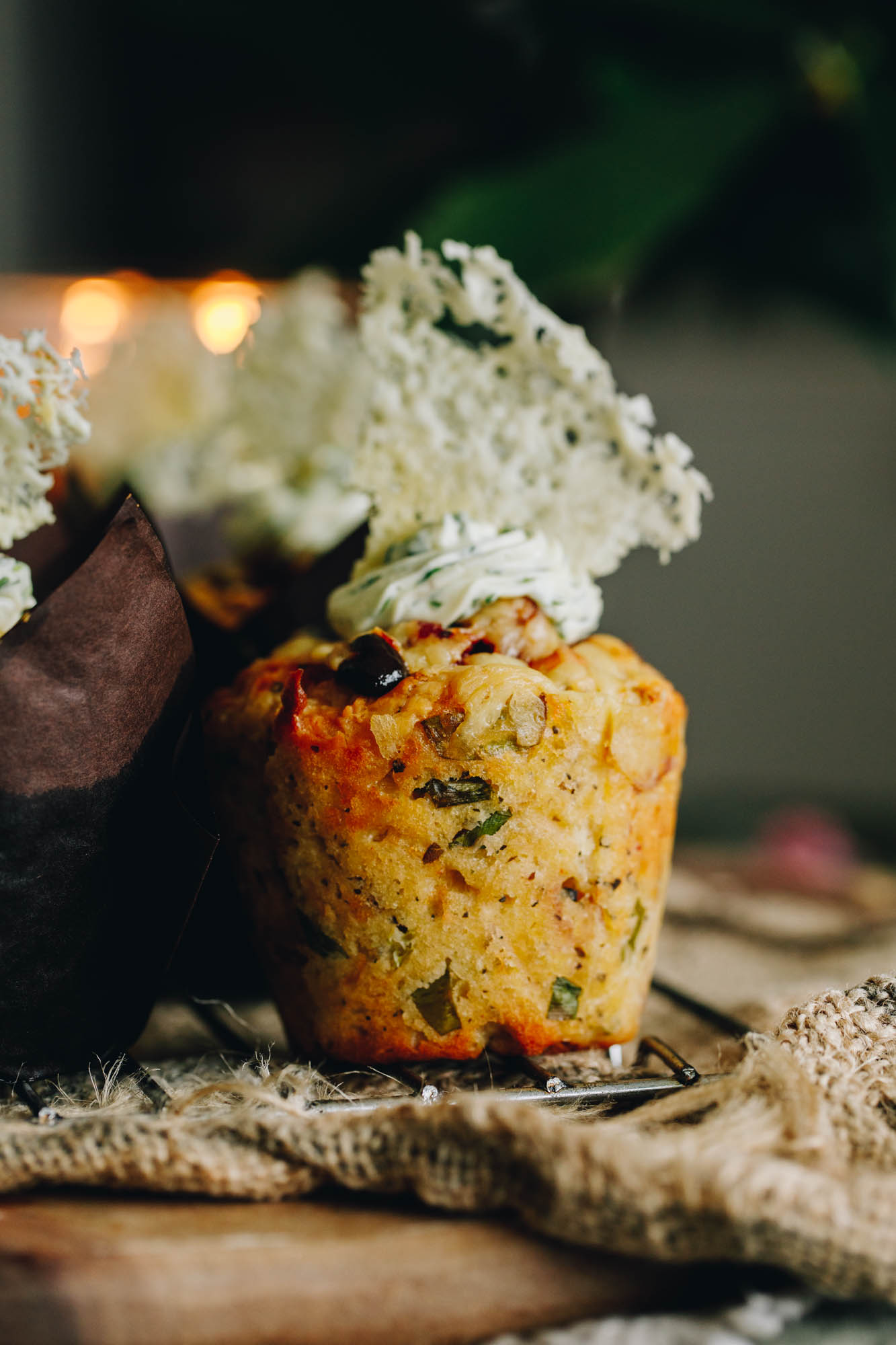 Bacon, Cheese and Chive Savoury Muffins